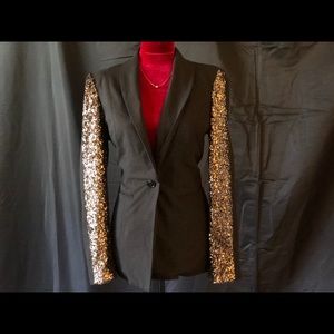Foreign exchange embellished blazer